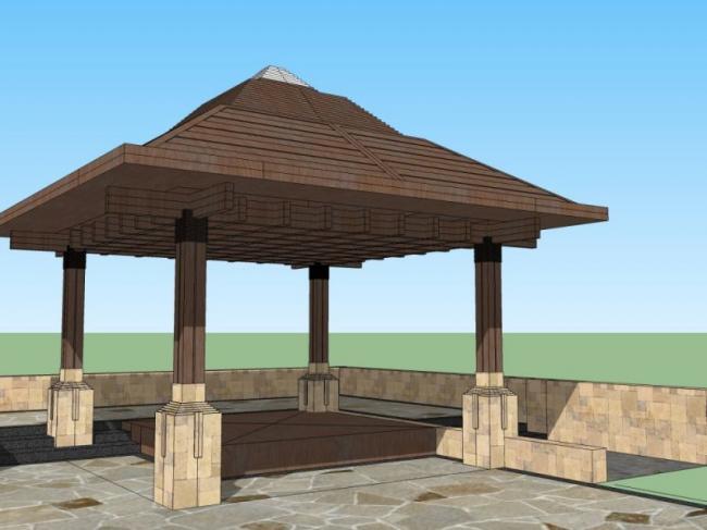 Sketchup小品模型|亭子,古典风格,小品 Sketchup小品模型|亭子,古典风格,小品