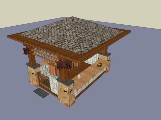 Sketchup小品模型|亭子,古典风格,小品 Sketchup小品模型|亭子,古典风格,小品