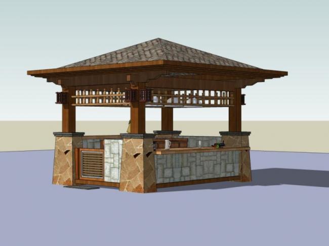 Sketchup小品模型|亭子,古典风格,小品 Sketchup小品模型|亭子,古典风格,小品