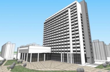 Sketchup酒店模型|多层酒店,现代风格-BIM建筑网
