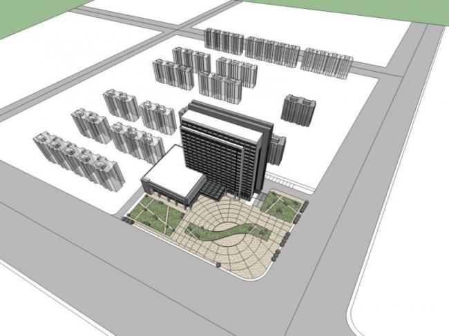 Sketchup酒店模型|多层酒店,现代风格 Sketchup酒店模型|多层酒店,现代风格