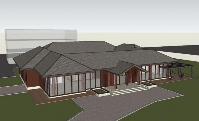 Sketchup景观模型|院落景观,中式风格 Sketchup景观模型|院落景观,中式风格