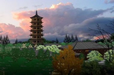 Sketchup古建筑模型|多层寺庙,古寺古庙,中式风格,古建-BIM建筑网