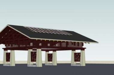 Sketchup小品模型|亭子,中式风格,小品-BIM建筑网
