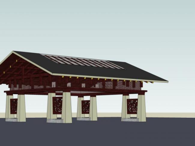 Sketchup小品模型|亭子,中式风格,小品 Sketchup小品模型|亭子,中式风格,小品