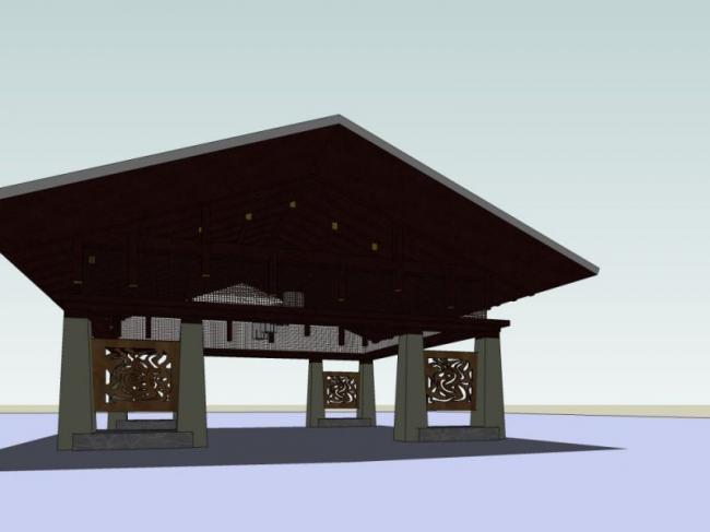 Sketchup小品模型|亭子,中式风格,小品 Sketchup小品模型|亭子,中式风格,小品