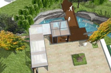 Sketchup景观模型|住宅小区景观,现代风格-BIM建筑网