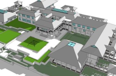 Sketchup酒店模型|多层酒店,中式风格-BIM建筑网
