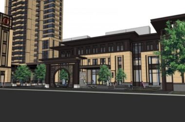 Sketchup住宅模型|超高层住宅,底层商业,古典风格-BIM建筑网