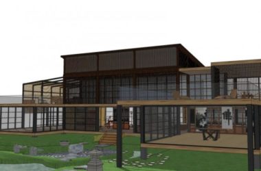 Sketchup商业模型|多层茶楼,现代风格-BIM建筑网