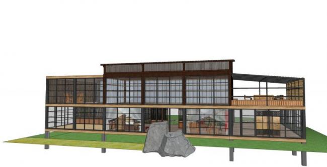 Sketchup商业模型|多层茶楼,现代风格 Sketchup商业模型|多层茶楼,现代风格