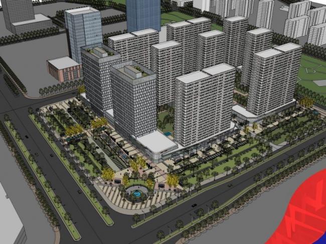 Sketchup住宅模型|高层住宅区,现代风格 Sketchup住宅模型|高层住宅区,现代风格