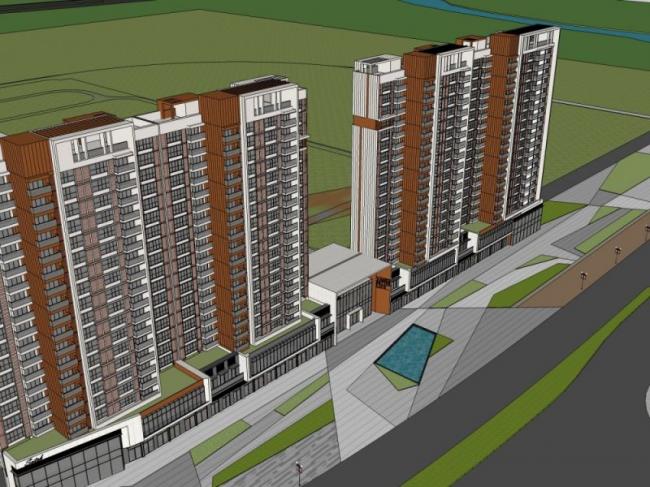 Sketchup住宅模型|高层住宅,现代风格 Sketchup住宅模型|高层住宅,现代风格