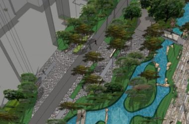 Sketchup景观模型|住宅小区景观,现代风格-BIM建筑网