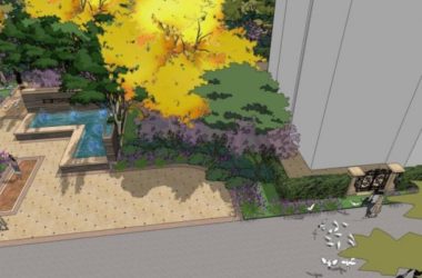 Sketchup景观模型|小区入口景观,古典风格-BIM建筑网