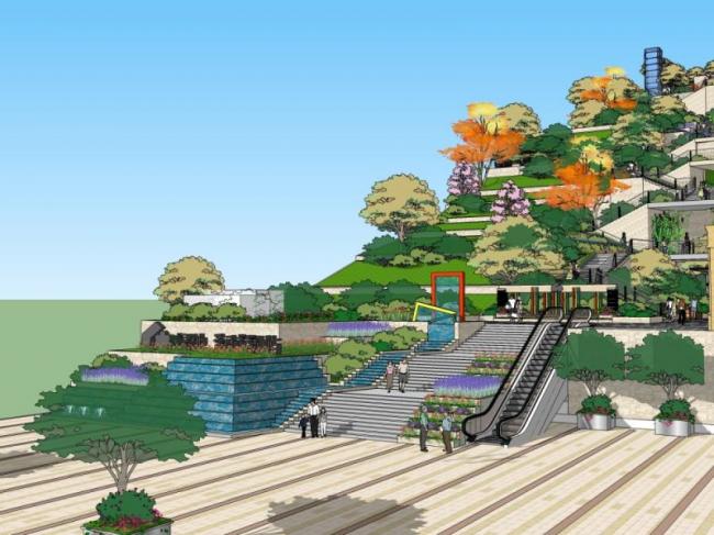 Sketchup景观模型|长廊景观,现代风格 Sketchup景观模型|长廊景观,现代风格