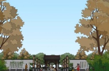 Sketchup景观模型|小区景观,住宅景观,中式风格-BIM建筑网