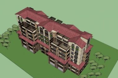 Sketchup住宅模型|多层住宅,古典风格-BIM建筑网