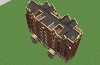 Sketchup住宅模型|多层住宅,英式古典风格-BIM建筑网