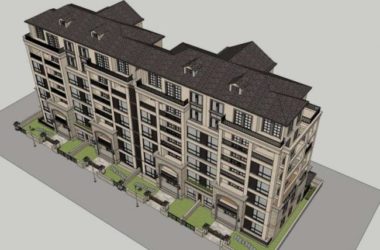 Sketchup住宅模型|多层住宅,花园洋房,古典风格-BIM建筑网