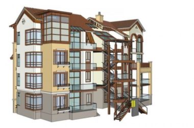 Sketchup住宅模型|多层住宅,欧式古典风格-BIM建筑网