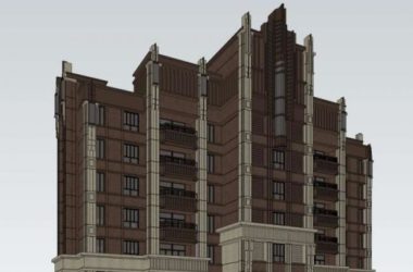 Sketchup住宅模型|超高层住宅,古典风格-BIM建筑网