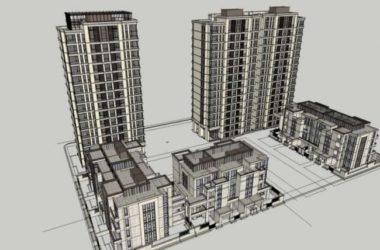 Sketchup住宅模型|高层住宅楼,居住建筑,古典风格-BIM建筑网