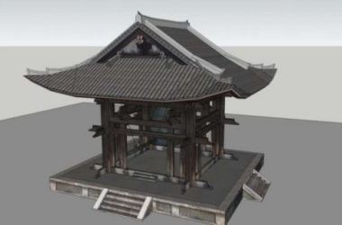 Sketchup小品模型|亭子,中式风格,小品-BIM建筑网