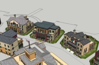 Sketchup商业模型|多层商业街,古典风格-BIM建筑网