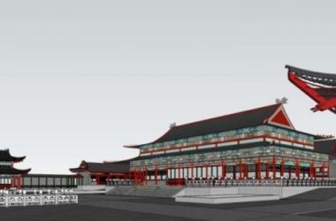 Sketchup古建筑模型|多层寺庙,古寺古庙,中式风格,古建-BIM建筑网
