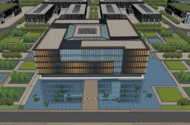 Sketchup办公模型|高层办公区,现代风格-BIM建筑网