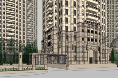 Sketchup住宅模型|高层住宅,古典风格-BIM建筑网