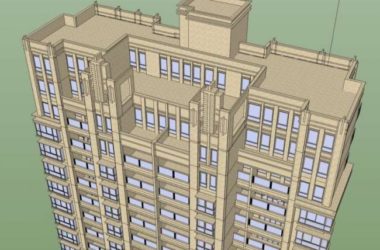 Sketchup住宅模型|高层住宅,居住建筑,古典风格-BIM建筑网