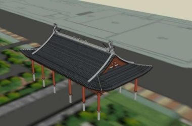 Sketchup小品模型|亭子,中式风格,小品-BIM建筑网