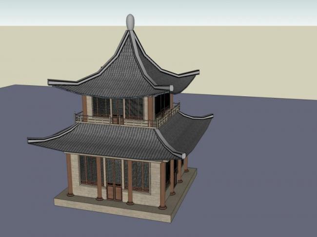 Sketchup小品模型|亭子,中式风格,小品 Sketchup小品模型|亭子,中式风格,小品