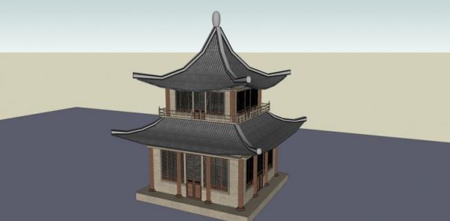 Sketchup小品模型|亭子,中式风格,小品 Sketchup小品模型|亭子,中式风格,小品