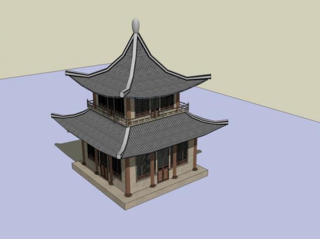 Sketchup小品模型|亭子,中式风格,小品 Sketchup小品模型|亭子,中式风格,小品
