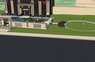 Sketchup商业模型|多层商业会所,中式风格-BIM建筑网