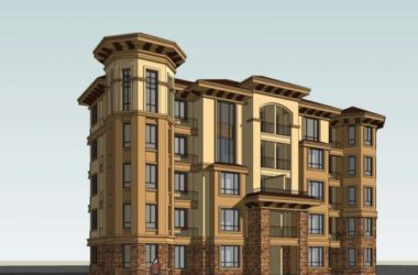 Sketchup住宅模型|多层住宅楼,古典风格-BIM建筑网