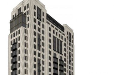 Sketchup住宅模型|超高层住宅楼,古典风格-BIM建筑网