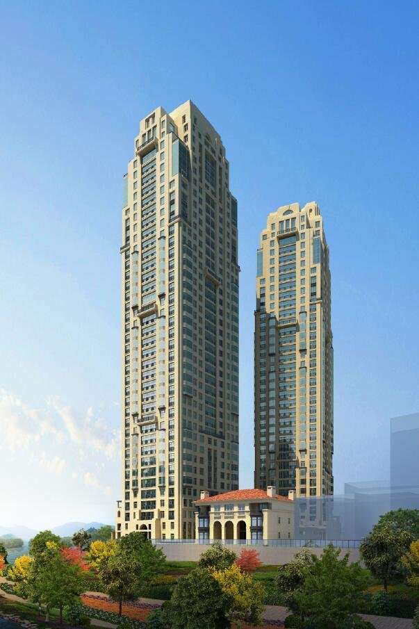 Sketchup住宅模型|超高层住宅楼,古典风格 Sketchup住宅模型|超高层住宅楼,古典风格