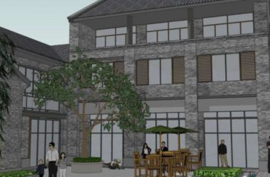 Sketchup商业模型|叠拼别墅,商业,中式风格-BIM建筑网