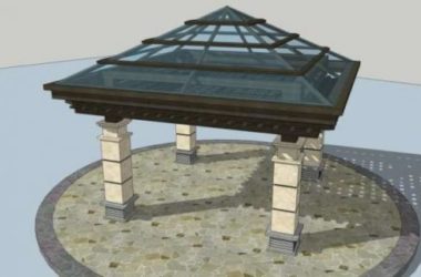 Sketchup小品模型|亭子,古典风格,小品-BIM建筑网
