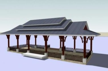 Sketchup小品模型|亭子,中式风格,小品-BIM建筑网