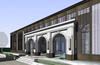 Sketchup商业模型|多层售楼处,古典风格-BIM建筑网