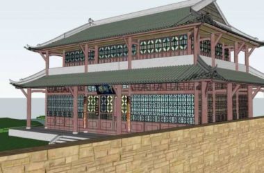 Sketchup古建筑模型|多层三苏祠云屿楼,中式风格,古建-BIM建筑网