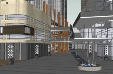 Sketchup综合体模型|多高层综合体,办公楼 ,商业,现代风格-BIM建筑网
