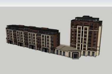 Sketchup住宅模型|多层住宅,沿街商业,西式古典风格-BIM建筑网