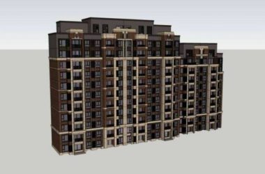 Sketchup住宅模型|高层住宅,西式古典风格-BIM建筑网
