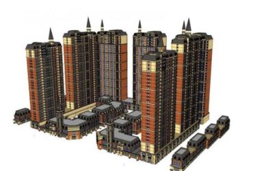 Sketchup住宅模型|高层住宅,底层商业,古典风格-BIM建筑网